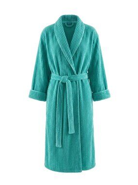 Vintage Victoria’s Secret Aqua Cotton Terry Cloth Soft & Comfy Bathrobe Medium